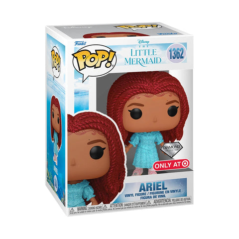 POP! Disney #1362: The Little Mermaid - Ariel [Diamond Collection] [ Target Exclusive] (Funko POP!) Figure and Box w/ Protector (Box Damage)
