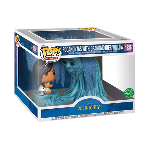 Pop! Moment #1336: Pocahontas with Grandmother Willow (Earth Day 2023 Wal-Mart Exclusive) (Funko POP!) Figure and Box