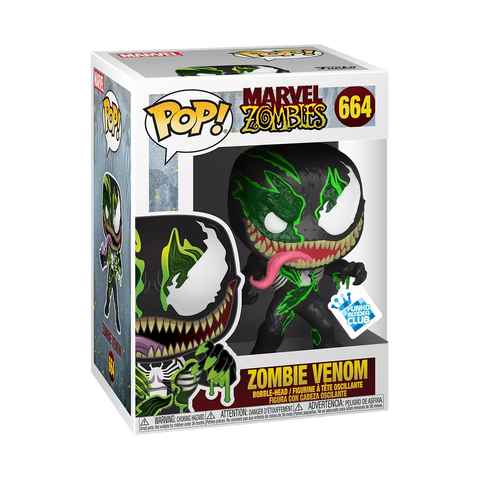 POP! Marvel Zombies #664: Zombie Venom (Funko Club GameStop Exclusive) (Funko POP!) Figure and Box w/ Protector