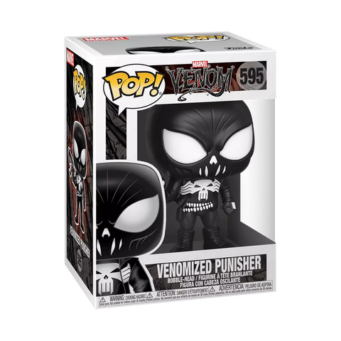 POP! Marvel #595: Venom - Venomized Punisher (Funko POP! Bobble-Head) Figure and Box w/ Protector