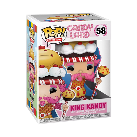 POP! Retro Toys #58: Candy Land - King Kandy (Funko POP!) Figure and Box w/ Protector