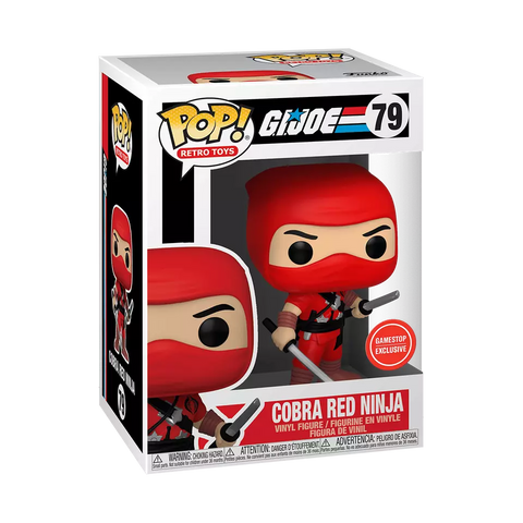 POP! Retro Toys #79: G.I. Joe - Cobra Red Ninja (GameStop Exclusive) (Funko POP!) Figure and Box w/ Protector