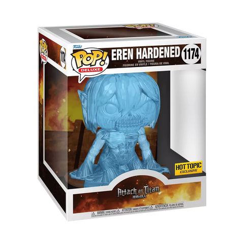 POP! Deluxe #1174: Attack on Titan - Eren Hardened (Hot Topic Exclusive) (Funko POP!) Figure and Box