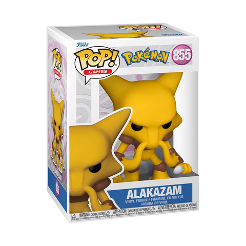 POP! Games #855: Pokemon - Alakazam (Funko POP!) Figure and Box w/ Protector