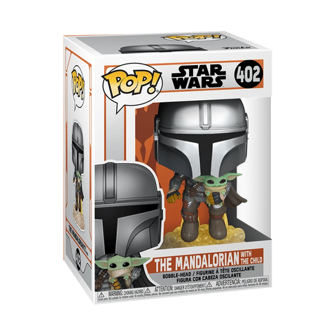 POP! Star Wars #402: The Mandalorian with The Child (Funko POP!) Figure and Box w/ Protector