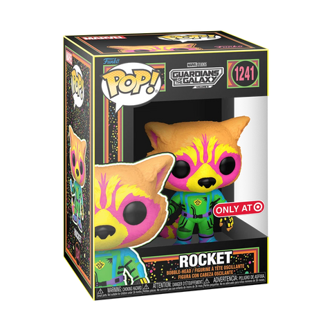 POP! Marvel #1241: Guardians of The Galaxy - Rocket [Target Exclusive] (Funko POP!) Figure and Box w/ Protector