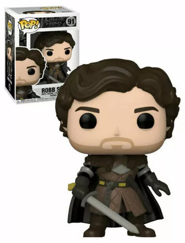 POP! Game of Thrones - The Iron Anniversary #91: Robb Stark (Funko POP!) Figure and Box w/ Protector