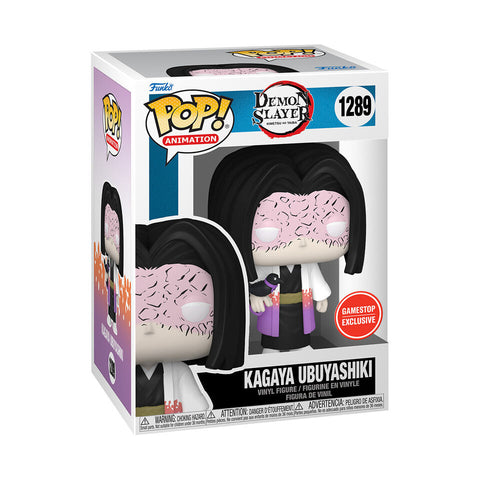 POP! Animation #1289: Demon Slayer Kimetsu No Yaiba - Kagaya Ubuyashi (GameStop Exclusive) (Funko POP!) Figure and Box w/ Protector