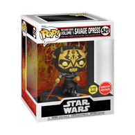 POP! Star Wars #521: Red Saber Series Volume 1 - Savage Opress (Glows in the Dark) (GameStop Exclusive) (Funko POP!) Figure and Box