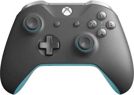 Wireless Controller - Official Microsoft - Grey & Blue (Xbox One) Pre-Owned