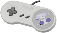 Wired Controller - Official - Grey (Model: SNS-102) (Super Nintendo) Pre-Owned