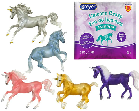 Unicorn Crazy Surprise - Qty 1 (Series 4) (NO. 97268) (Mystery Bag) (2021) (Stablemates) (Breyer) NEW