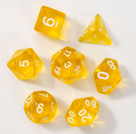 7- Piece Dice Set - Clear Yellow [Tabletop RPG] (TTX) NEW