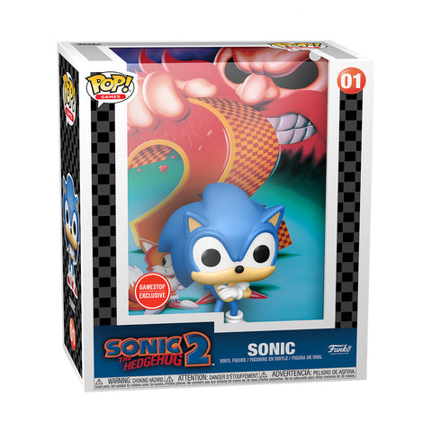 POP! Games #01: Sonic The Hedgehog 2 - Sonic (Gamestop Exclusive) (Funko POP!) Figure and Box (Box Damage)