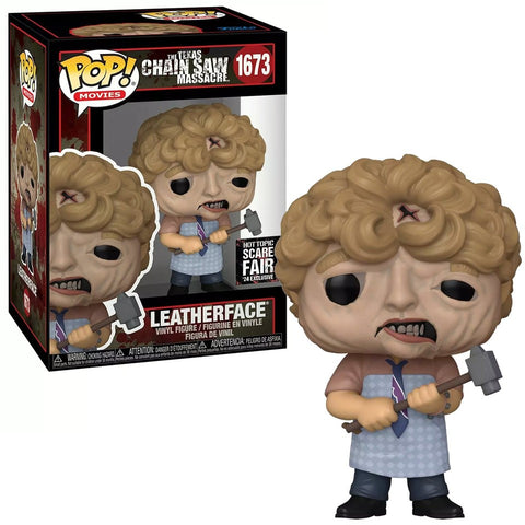 POP! Movies #1673: The Texas Chainsaw Massacre - Leatherface (Hot Topic Scare Fair ‘24 Exclusive) (Funko POP!) Figure and Box w/ Protector