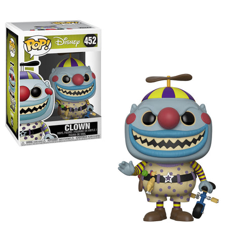 POP! Disney #452: The Nightmare Before Christmas [25 Years] (Tim Burton’s) - Clown (Funko POP!) Figure and Box w/ Protector