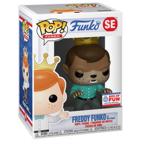 Funko POP! FUNKO SE: Freddy Funko as Wolfman (Universal Monsters) (2021 Fundays Games) (Box of Fun 3000 PCS Limited Edition) (Funko POP!) Figure and Box w/ Protector