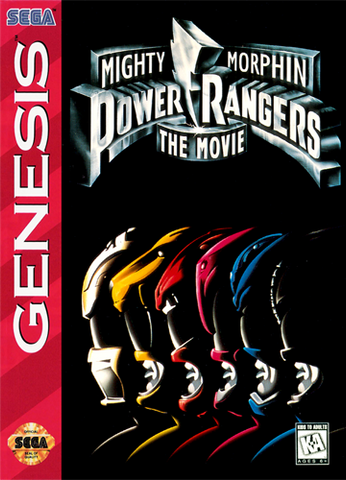 Mighty Morphin Power Rangers: The Movie (Sega Genesis) Pre-Owned: Game and Box