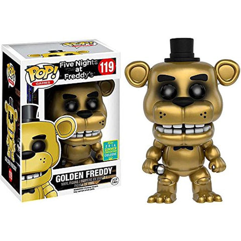 POP! Games #119: Five Nights at Freddy's - Golden Freddy (2016 Summer Convention Exclusive) (Funko POP!) Figure and Box w/ Protector