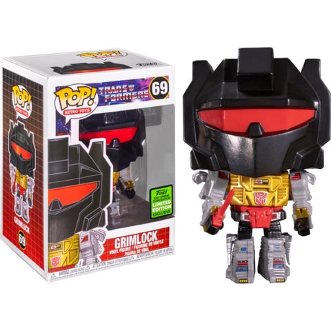 POP! Retro Toys #69: Transformers - Grimlock (2021 Spring Conversation Limited Edition Exclusive) (Funko POP!) Figure and Box w/ Protector