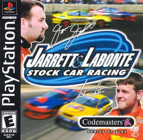 Jarret and Labonte Stock Car Racing (Playstation 1) Pre-Owned: Game, Manual, and Case