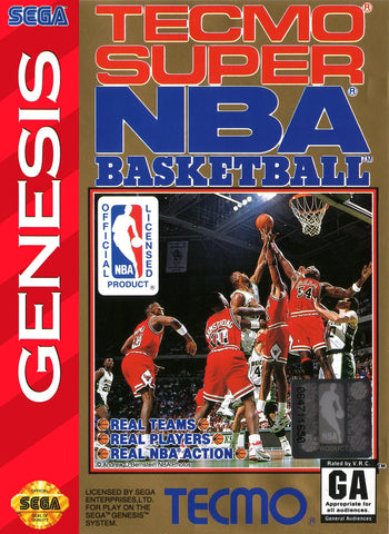 Tecmo Super NBA Basketball (Sega Genesis) Pre-Owned: Game, Manual, and Case