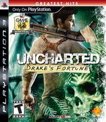 Uncharted Drake's Fortune (Playstation 3) Pre-Owned: Game, Manual, and Case