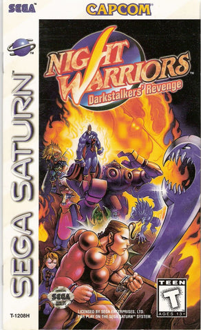 Night Warriors: Darkstalkers' Revenge (Sega Saturn) Pre-Owned: Game, Manual, and Case