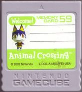 Official Animal Crossing Memory Card 59 - Grey (GameCube) Pre-Owned