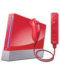 System - Red / NOT GameCube Compatible (Nintendo Wii) Pre-Owned w/ Hookups and Official Red Controller