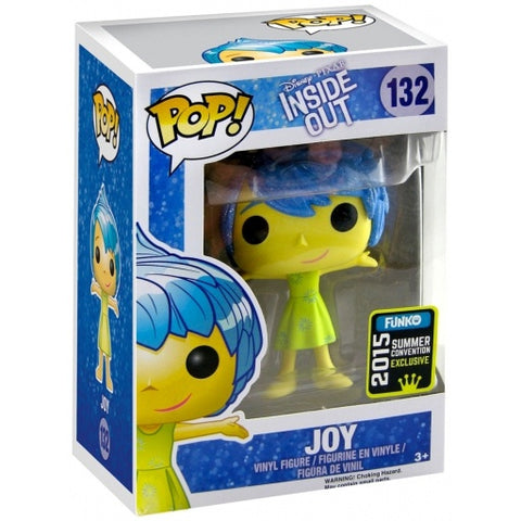 POP! Disney Pixar #132: Inside Out - Joy (2015 Summer Convention Exclusive) (Funko POP!) Figure and Box w/ Protector