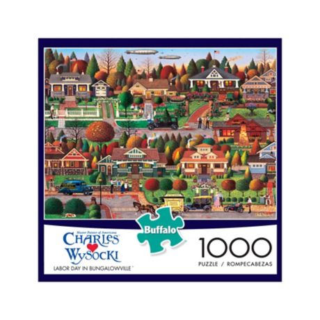 Charles Wysocki Labor Day in Bungalowville 1000 Piece Jigsaw Puzzle (Pre-Owned)