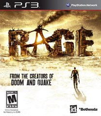 Rage (Playstation 3 / PS3) Pre-Owned: Game, Manual, and Case