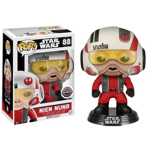 POP! Star Wars #88: The Force Awakens - Nien Nunb (GameStop Power To The Player Exclusive) (Funko POP! Bobble-Head) Figure and Box w/ Protector