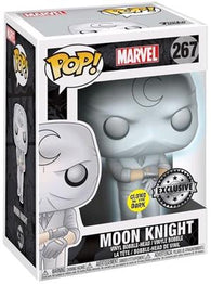 POP! Marvel #267: Moon Knight (Glows in the Dark) (Exclusive) (Funko POP! Bobble-Head) Figure and Box w/ Protector