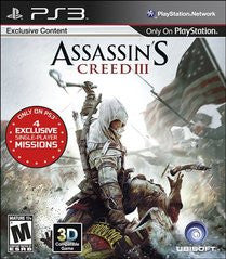Assassin's Creed III (Playstation 3) Pre-Owned: Game, Manual, and Case