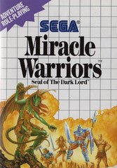 Miracle Warriors (Sega Master System) Pre-Owned: Game, Manual, and Case