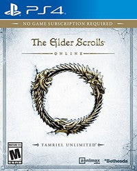 Elder Scrolls Online: Tamriel Unlimited (Playstation 4) Pre-Owned: Game, Manual, and Case