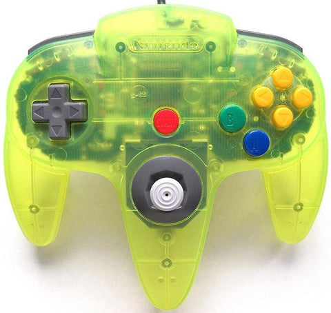 Official Nintendo Wired Controller - Extreme Green (Nintendo 64 Accessory) Pre-Owned