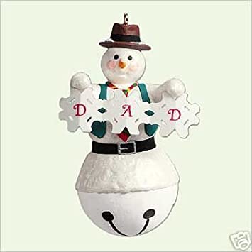 Dad (Snowman Bell) 2005 - Julie Forsyth (Hallmark Keepsake) Pre-Owned: Ornament and Box