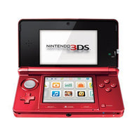 Nintendo 3DS System - Flame Red - (Model: CTR-001) Pre-Owned: System, Charger, and Stylus