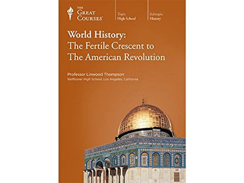 World History: The Fertile Crescent to the American Revolution (Part 1, 2, and 3) (DVDs) NEW