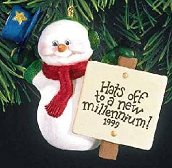 Millennium Snowman - 1999 (Ed Seale) (Hallmark Keepsake) Pre-Owned: Ornament and Box