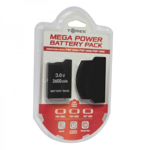 Mega Power Battery Pack w/ Cover (Tomee) (PSP 1000 / 2000 / 3000) NEW