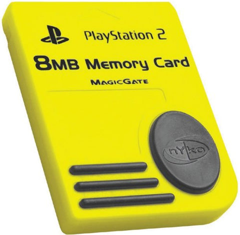 Memory Card: Nyko 8MB - Yellow (Sony Playstation 2) Pre-Owned