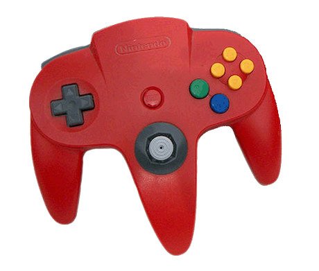 Official Nintendo Wired Controller - Red (Nintendo 64 Accessory) Pre-Owned