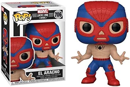 POP! Marvel Lucha Libre Edition #706: El Aracno (Funko POP! Bobble-Head) Figure and Box w/ Protector