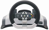 Wireless Racing Wheel w/ Force Feedback + Floor Pedals - White (Xbox 360) Pre-Owned*