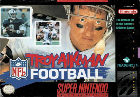 Troy Aikman NFL Football (Super Nintendo / SNES Game) Pre-Owned - Cartridge Only 1