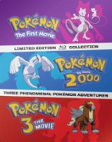 Pokemon: The Movies 1-3 Steelbook Collection (Blu Ray) NEW